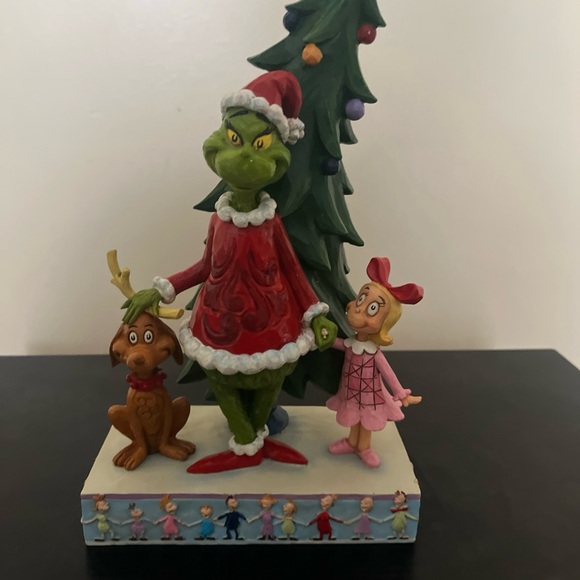 Jim Shore Dr Seuss 6006567 Grinch Max and Cindy Decorating Tree Figurine. No Box - Picture 5 of 10